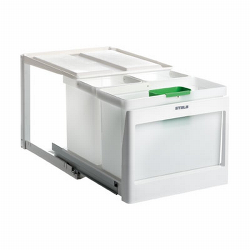 Stala model 3 SK - 36 liter afvalemmer wit.