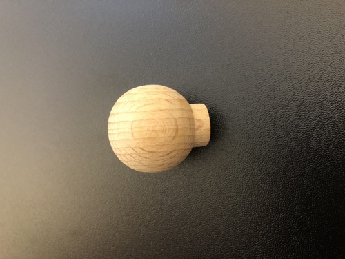 knopje massief beuken hout ongelakt OP=OP