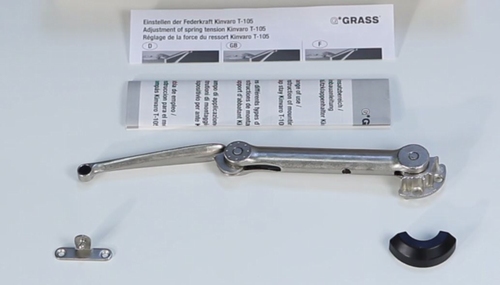 Schaarstuk metaal liftbeslag RECHTS Kinvaro T-105
