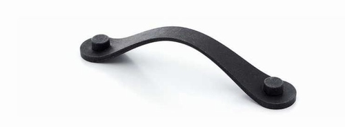 Greep zwarte staal (rond) boorafstand 128mm