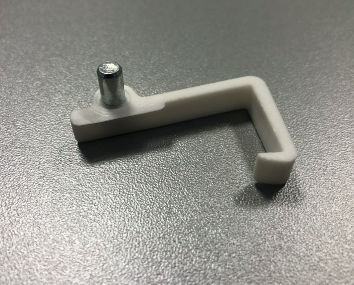 Schapdrager klem 19mm Wit (5mm boring) setje L&R