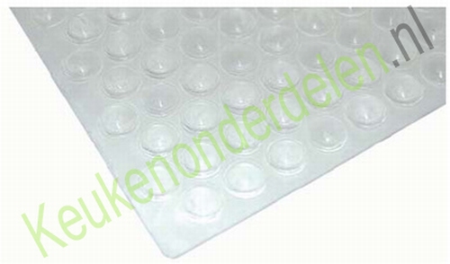 Deurdemper zelfklevend, ø 7mm h= 1,5mm