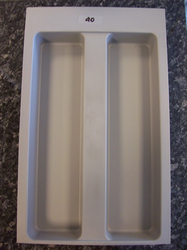 Bestekindeling  FGV (grijs) 40cm (brxd) 298 x(428 t/m 481mm)