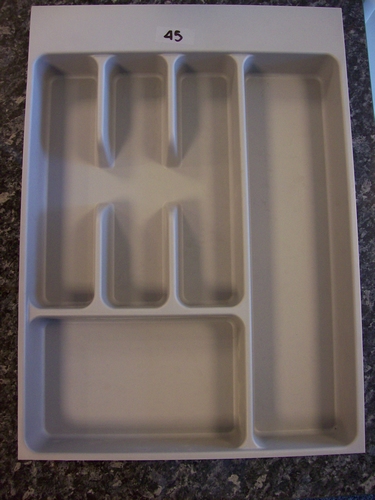 Bestekindeling  FGV (grijs) 45cm (brxd) 348 x(428 t/m 481mm)