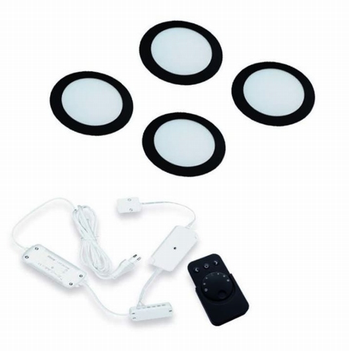 Hera FR-68 Dynamic led sets zwart - 24 V set van 4