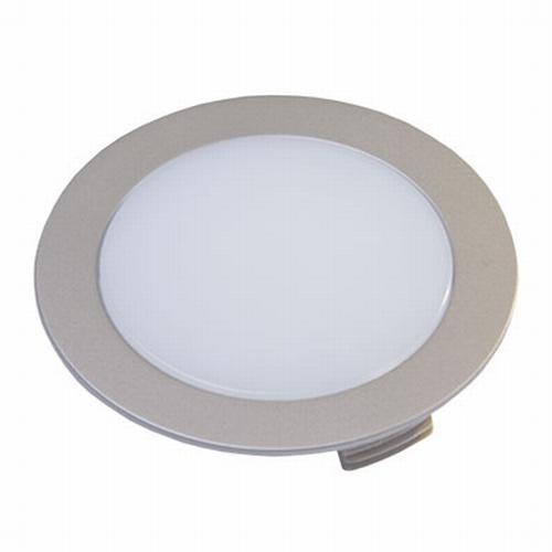 Hera FR-68 LED ronde inbouwspot inox-look - 24V warm wit.