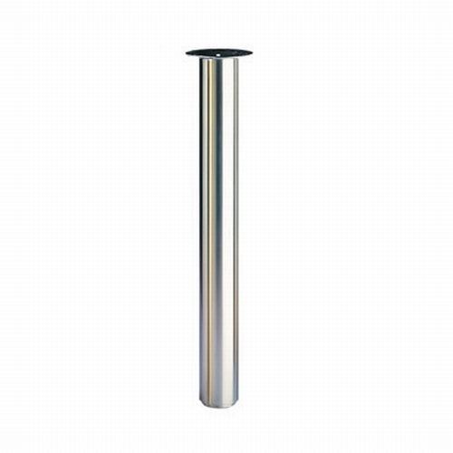 Tafelpoot superlang Cento inox-look.