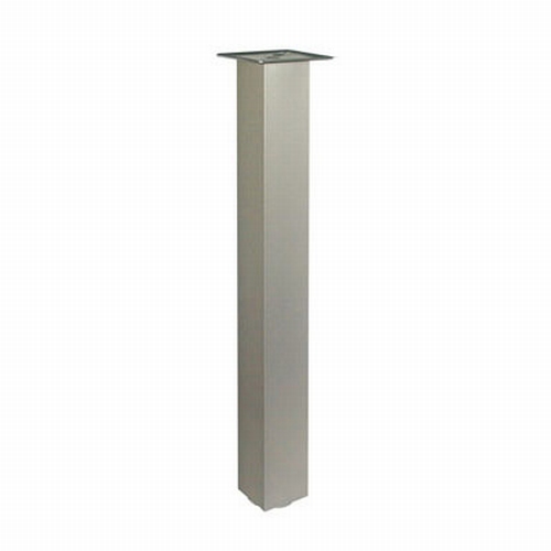 Tafelpoot superlang Ursus inox-look.