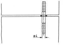 Deurdrevel metaal l=70 mm