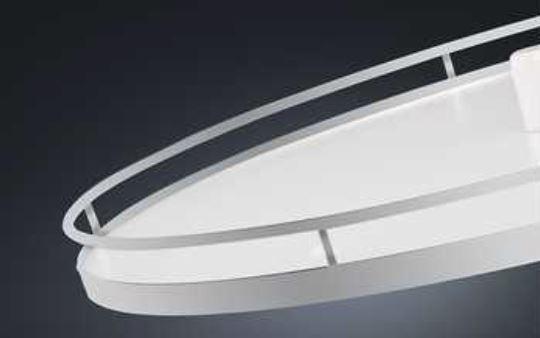 ES71 carrouselkast beslag compleet Wit-Zilver (zonder kruis)