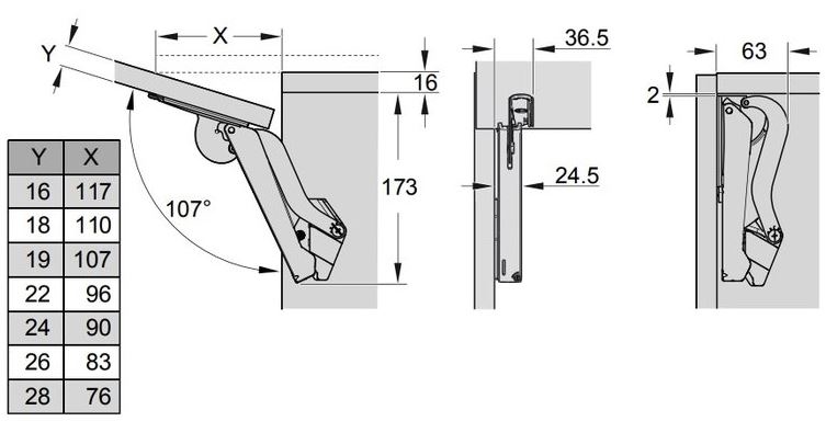 Free space type C  ANTRACIET front gewicht 1,3 tot 7,3