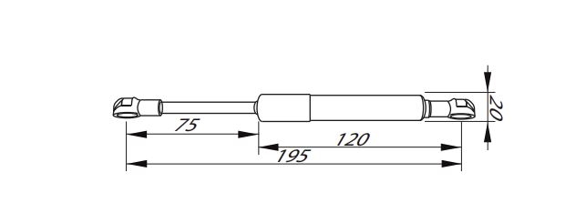 Gasveer Kessebohmer 200 N maximaal 4KG