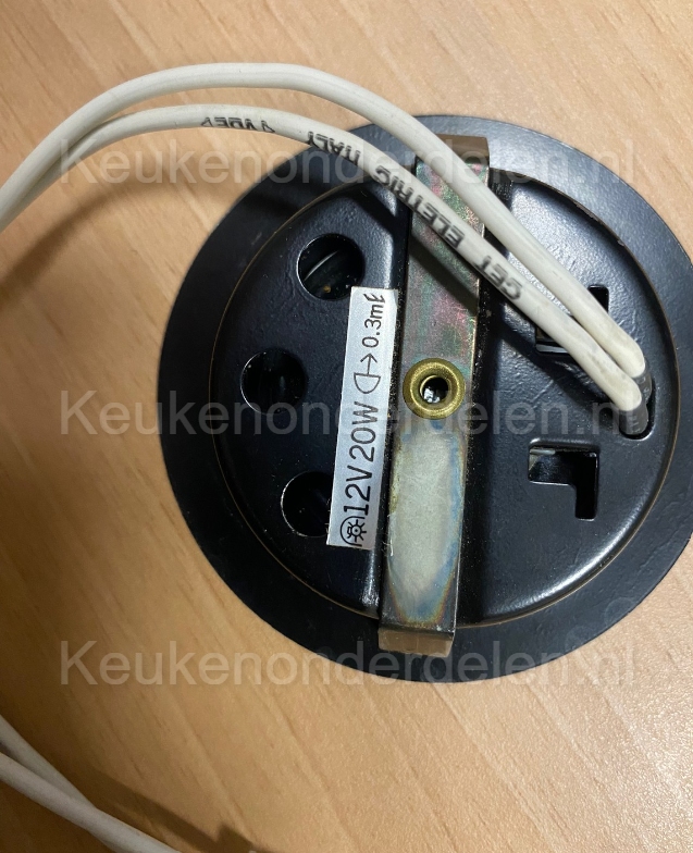 Halogeenspot Zwart inbouw extra dun OP=OP