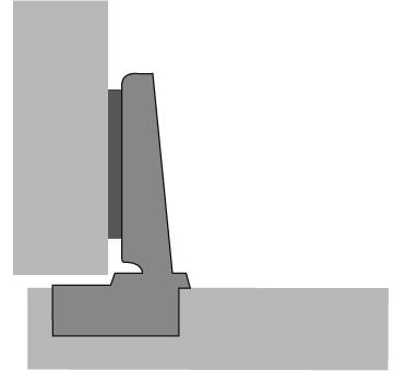 Hettich scharnier 110° ø 35mm compl.met grondplaat (clip)