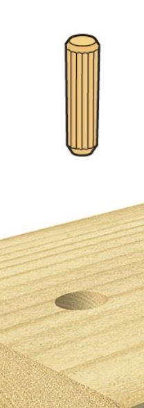 Houten deuvels (per 10 st.)