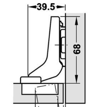 Opzetdemper voor Blum Cliptop (inliggend) 973A0700