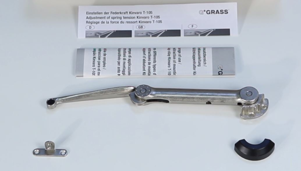 Schaarstuk metaal liftbeslag RECHTS Kinvaro T-105