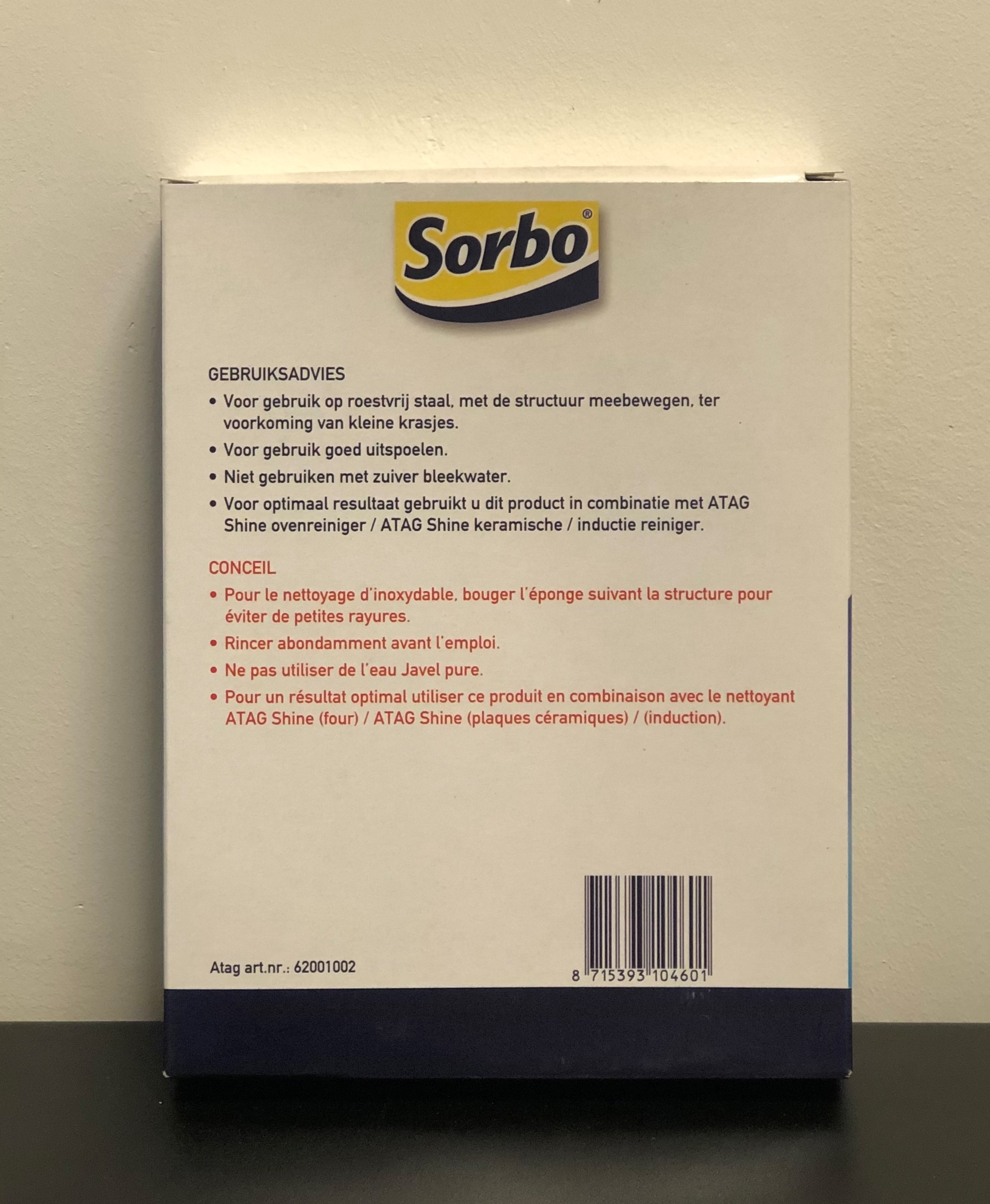 Sorbo ATAG shine krasvrije schuurspons  OP=OP