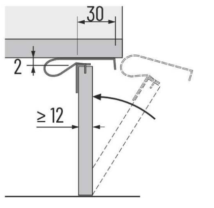 Universele plintklem geschikt vanaf 12mm plintdikte (5 st)