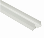 WIT plintafdichtingsprofiel 18mm  (Lengte 4 meter)